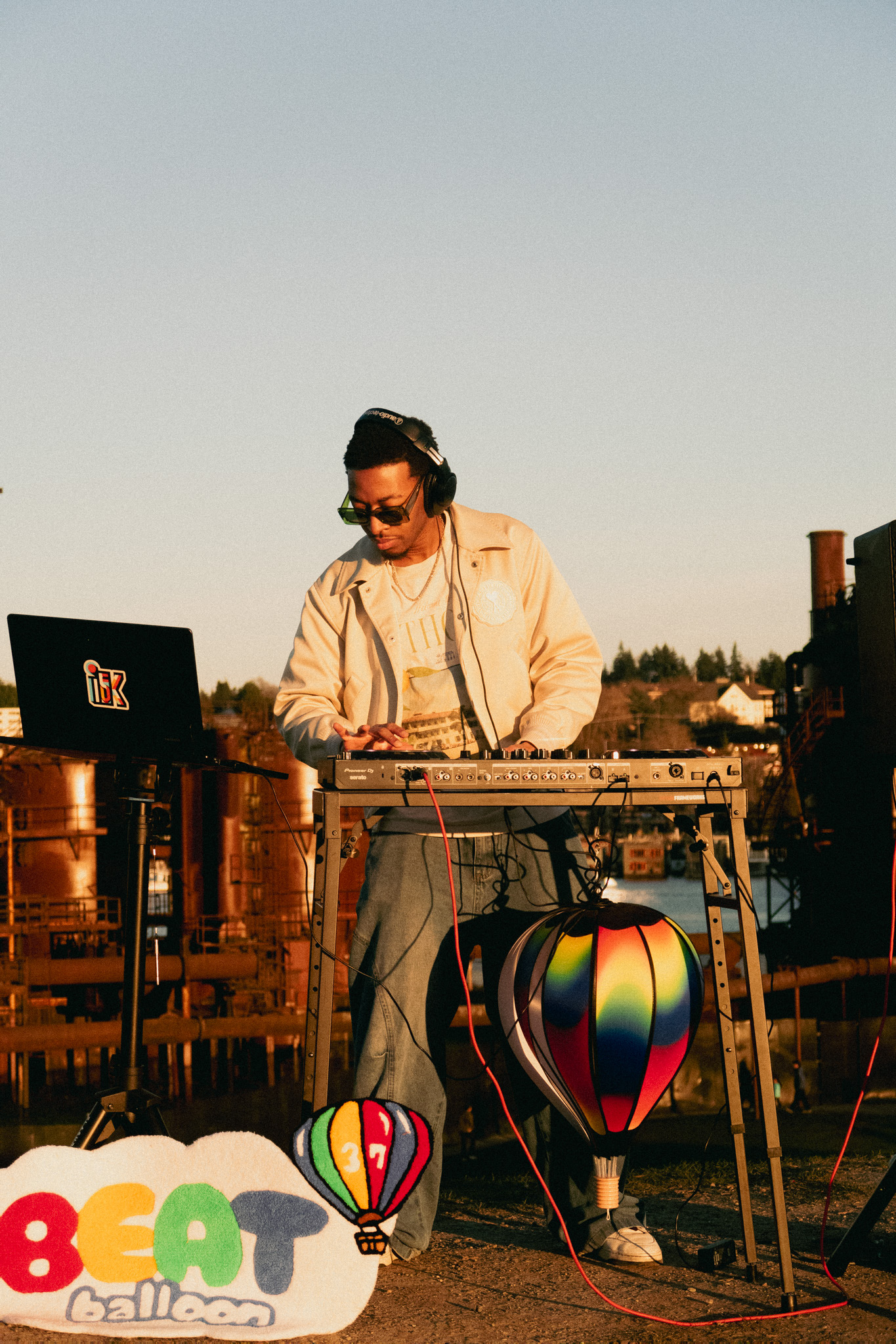 Kosi at the decks, golden hour